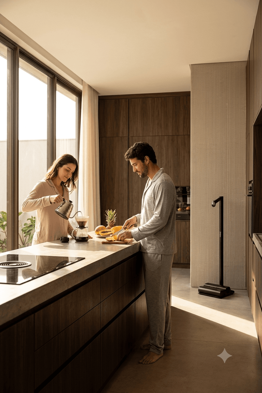 RollaBot Black Kitchen Lifestyle